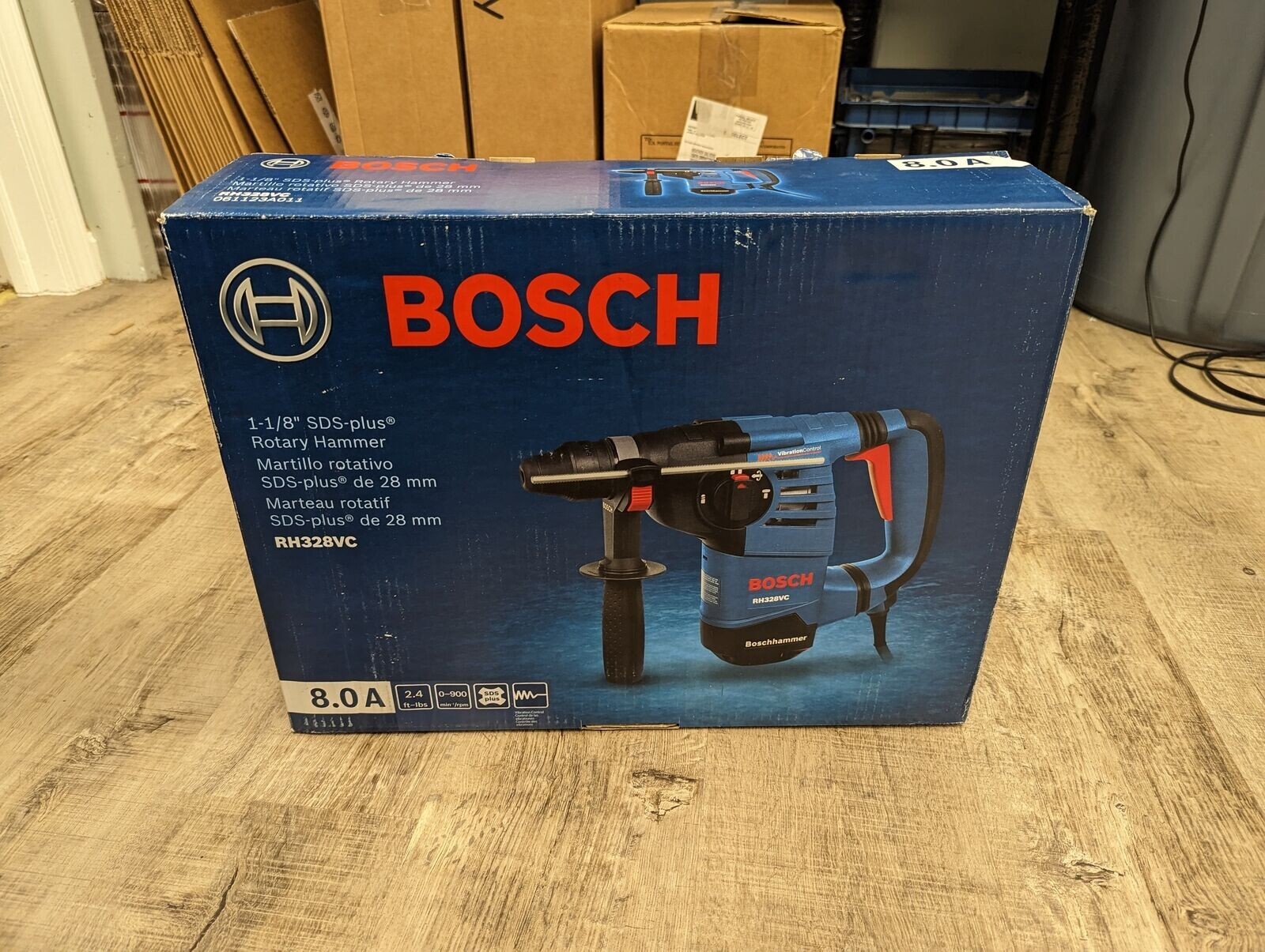 NEW Bosch RH328VC 11/8Inch SDSPlus Vibration Control Bulldog Rotary