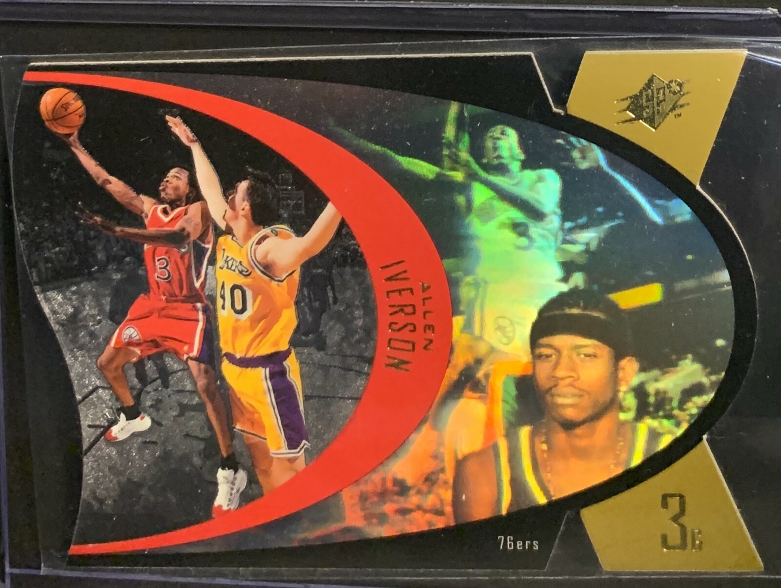 1997 UPPER DECK ALLEN IVERSON SPX35 GOLD ROOKIE RC 76ers