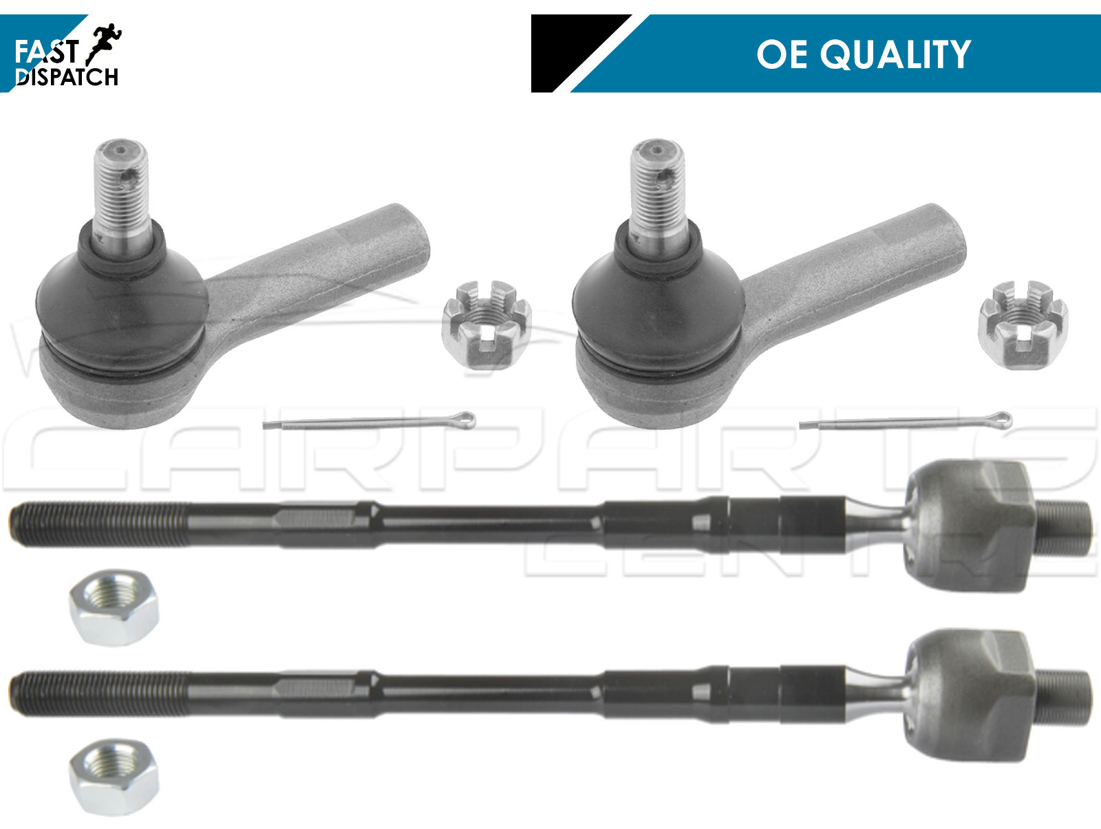 FOR NISSAN XTRAIL T30 INNER OUTER STEERING TRACK RACK TIE ROD END 0107