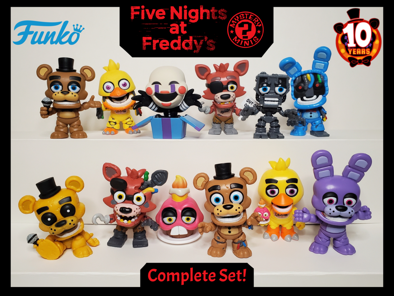 ゲームキャラクター five nights at freddy's10th MYSTERYMINIS Amazon.com: Five Nights at Freddy's 10th Anniversary Mystery