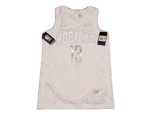 Rare Men's Nike NBA Rockets James Harden MVP Jersey White