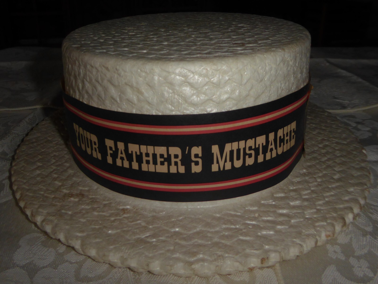 Vintage Barber Shop Quartet Styrofoam Hat “Your Father’s Mustache” の
