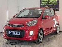 2016 Kia Picanto 1.0 1 Euro 6 3dr HATCHBACK Petrol Manual