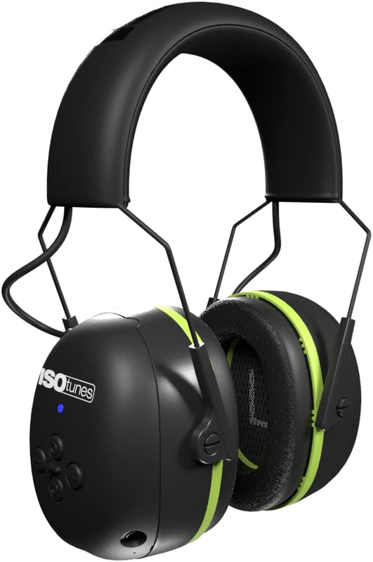 AIR DEFENDER Bluetooth Earmuffs: Comfortable Wireless Unisex Adult Hearing Protection with 40 Hour Battery Life