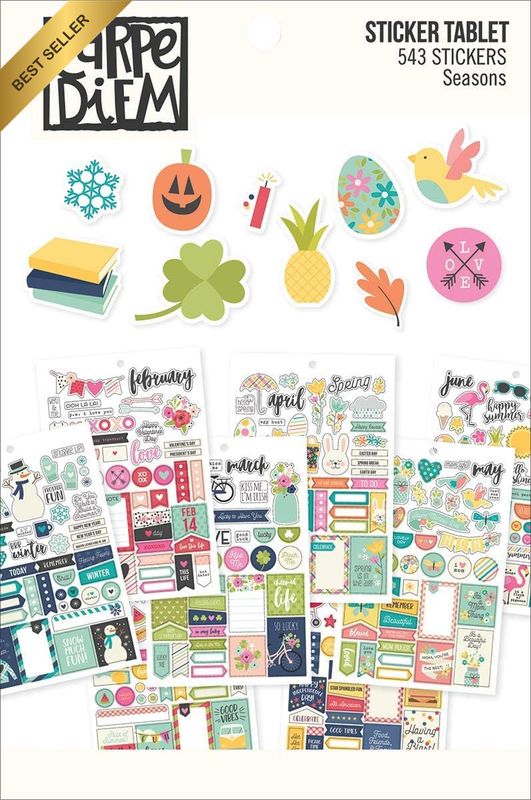 7974 Planner Essentials Seasons Sticker Tablet