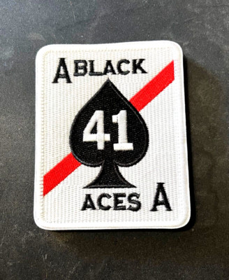 US NAVY STRIKE FIGHTER SQ VF-41 BLACK ACES PATCH USN4