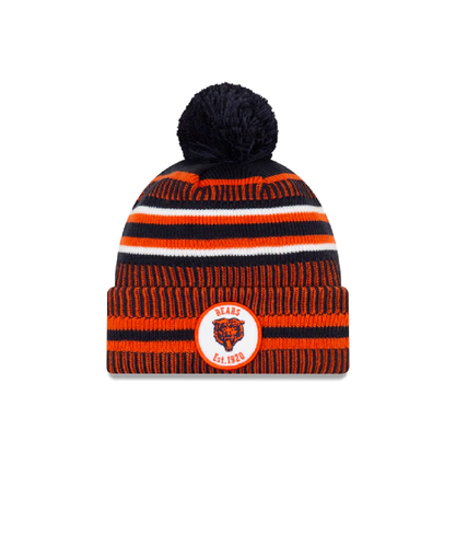 New Era OTC V2 NFL Chicago Bears Официальная боковая линия Home Cold Weather Sport Knit