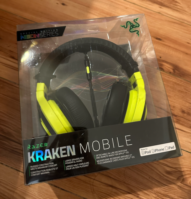 razer kraken mobile neon series yellow new in box