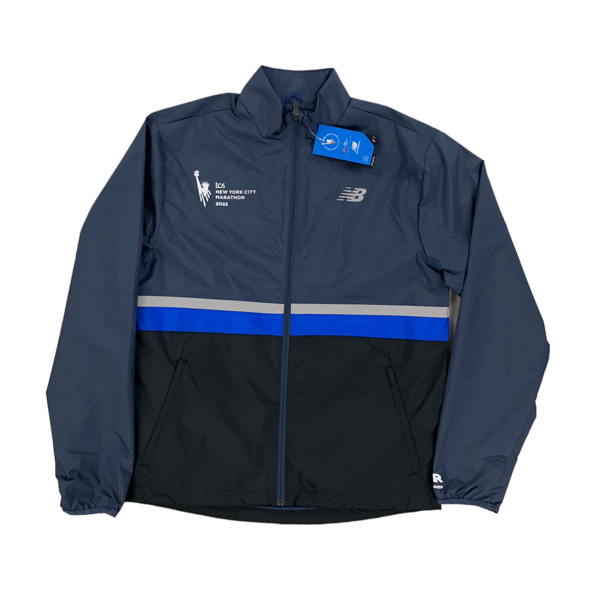 

НОВИНКА New Balance TCS New York City Marathon 2022 Ветровка Мужская Куртка Серая, Серый