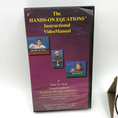 The hands-on equations instructional video manual 1995 VHS tape