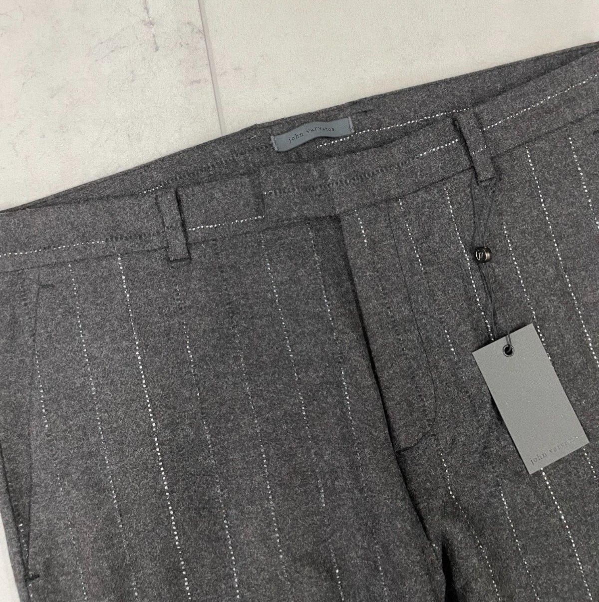 Pre-owned John Varvatos $598  Mercer Pants In Espresso Size: 50 (p512z3) In Brown