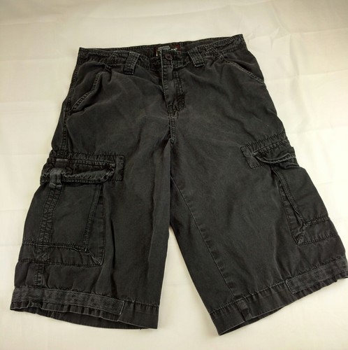 Red Ape Shorts Size 14 boys Large Cargo Black