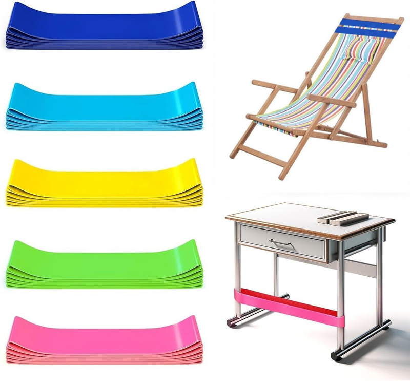 25 Pack Multicolor Classroom Chair Bands for Kids,Adhd Tools for Sensory Needs,