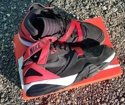 Nike Air Max 91 Bo Jackson Trainers UK 10 Red Black 309748 008