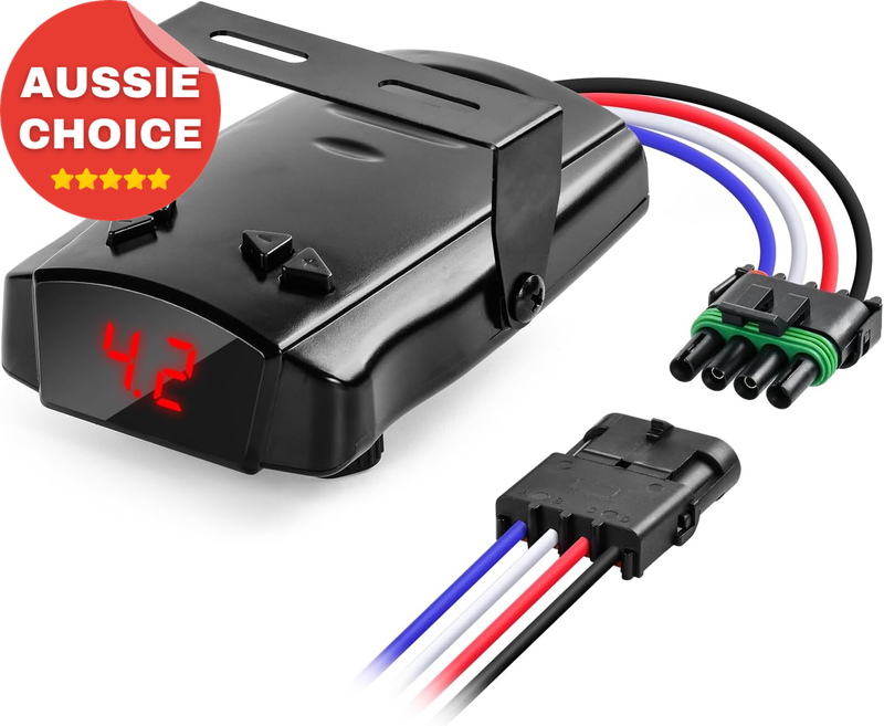 Digital Proportional Trailer Brake Controller 1-4 Axles Smooth Stop Boost Mode