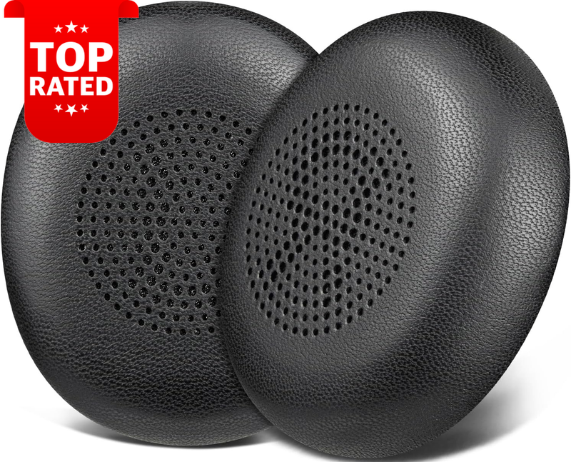 Lambskin Ear Cushions Jabra Evolve2 65 Elite 45H Black Soft Ear Pads