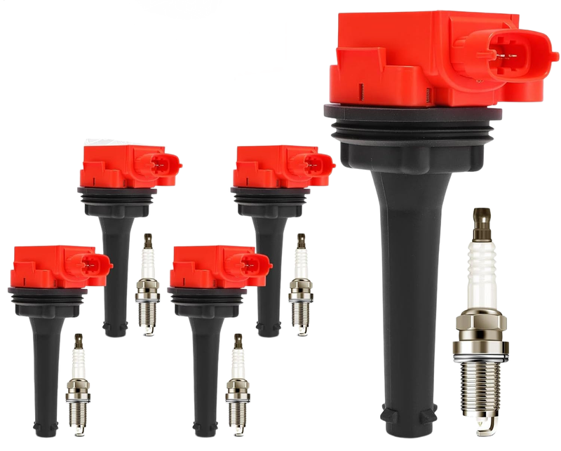 Ignition Coil Pack Iridium Spark Plugs for Volvo XC90 2003-2006 S60 2001-2005