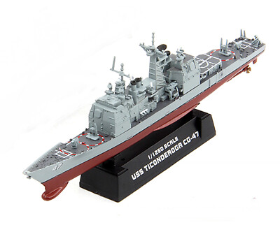 Easy Model 1/1250 USS CG-47 Ticonderoga Cruiser Plastic Model #37401