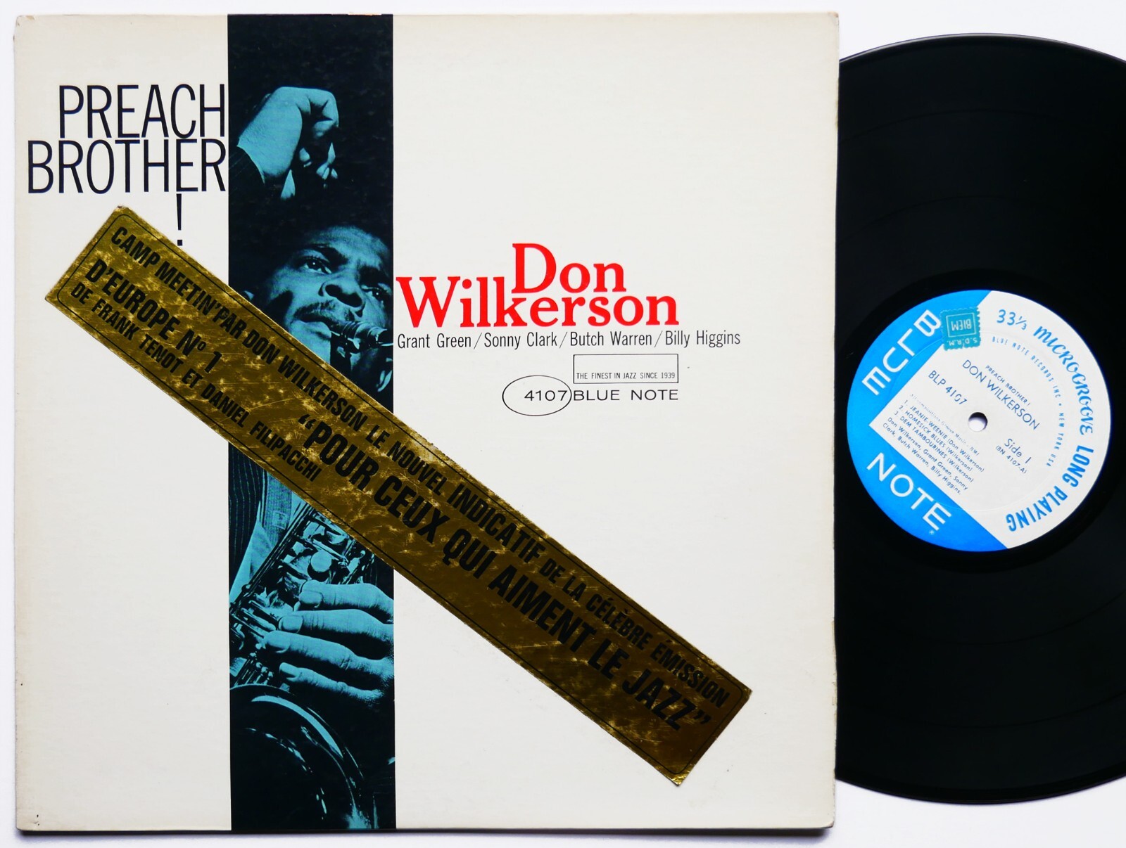 DON WILKERSON Preach Brother! LP BLUE NOTE 4107 EAR MONO