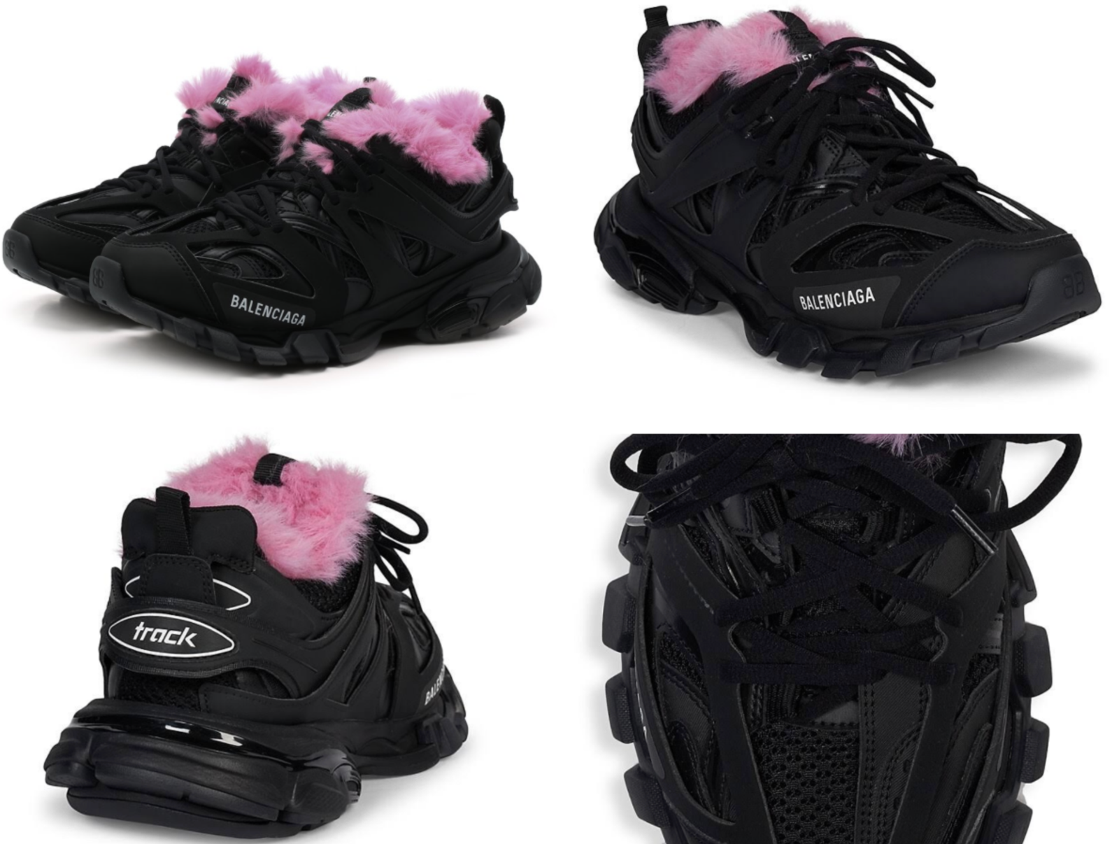 Balenciaga Track Sneaker Faux Fur-lined Shoes Trainers Mesh Balenciaga Track Sneaker Faux Fur-lined Shoes Trainers Mesh