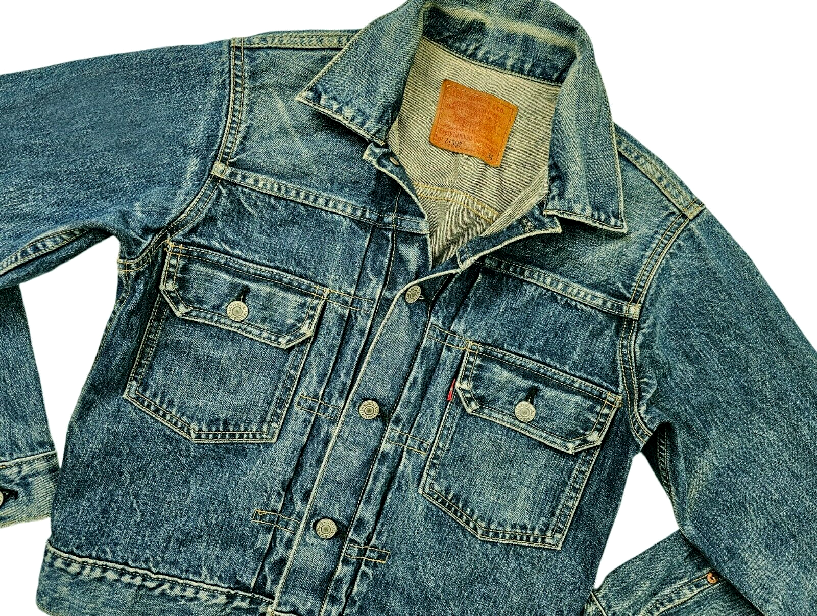 【Sobaq】EN Work Trucker JK Vintage Rodeo Denim Jacket