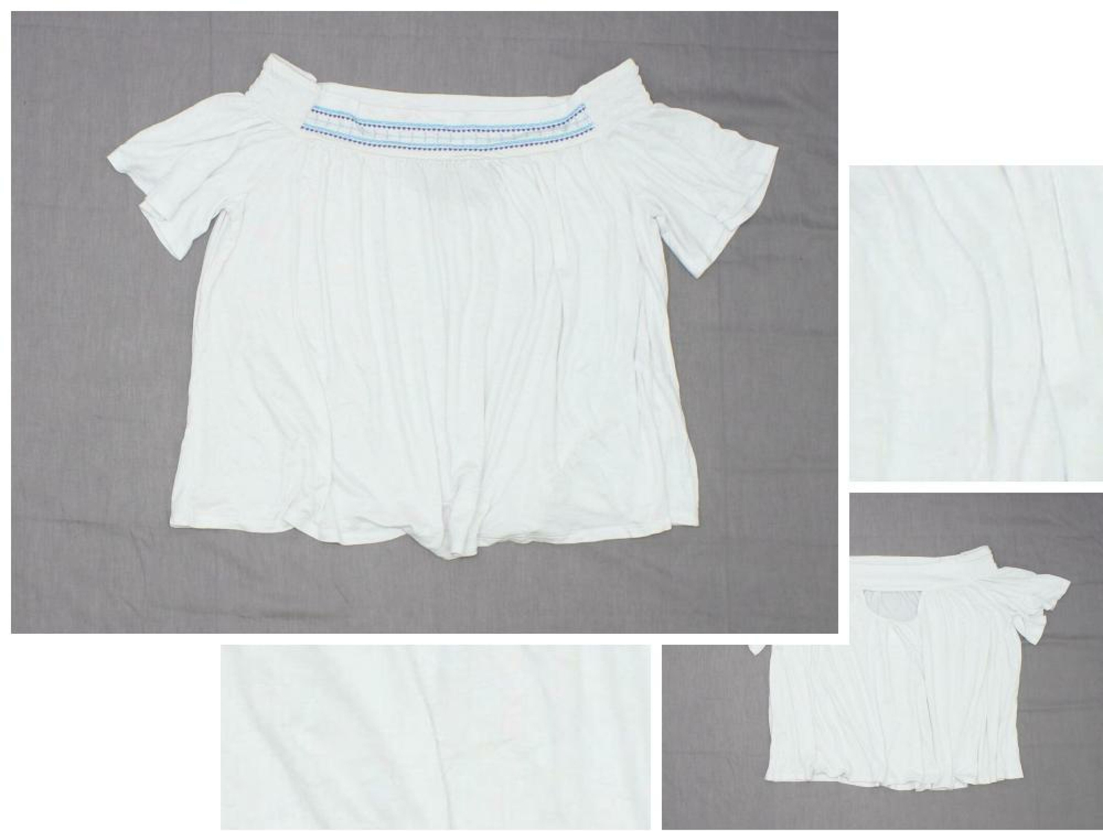 flowy bardot top