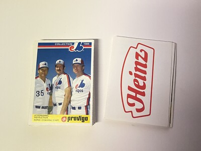 1986 Provigo Expos Singles You Pick