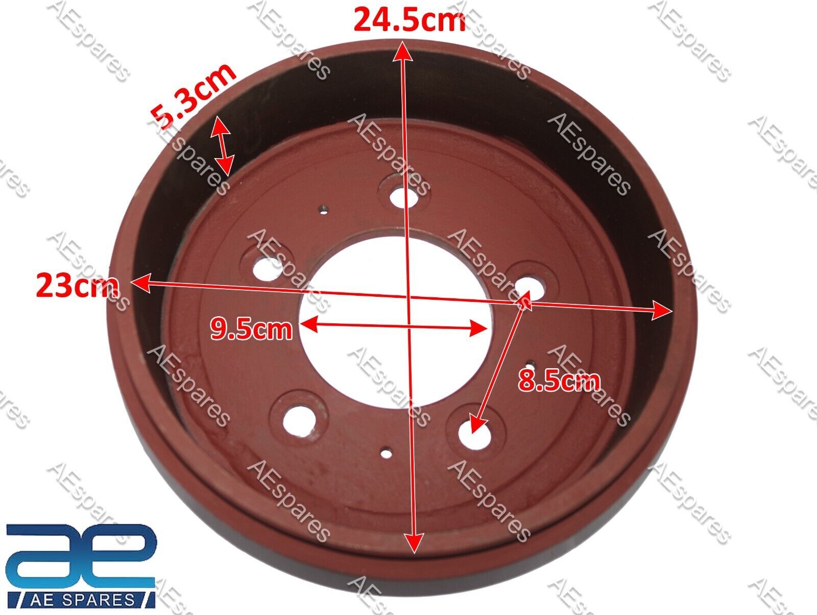 Front Rear Brake Drum 1 Unit For Diesel Jeeps Mahindra Cjs 