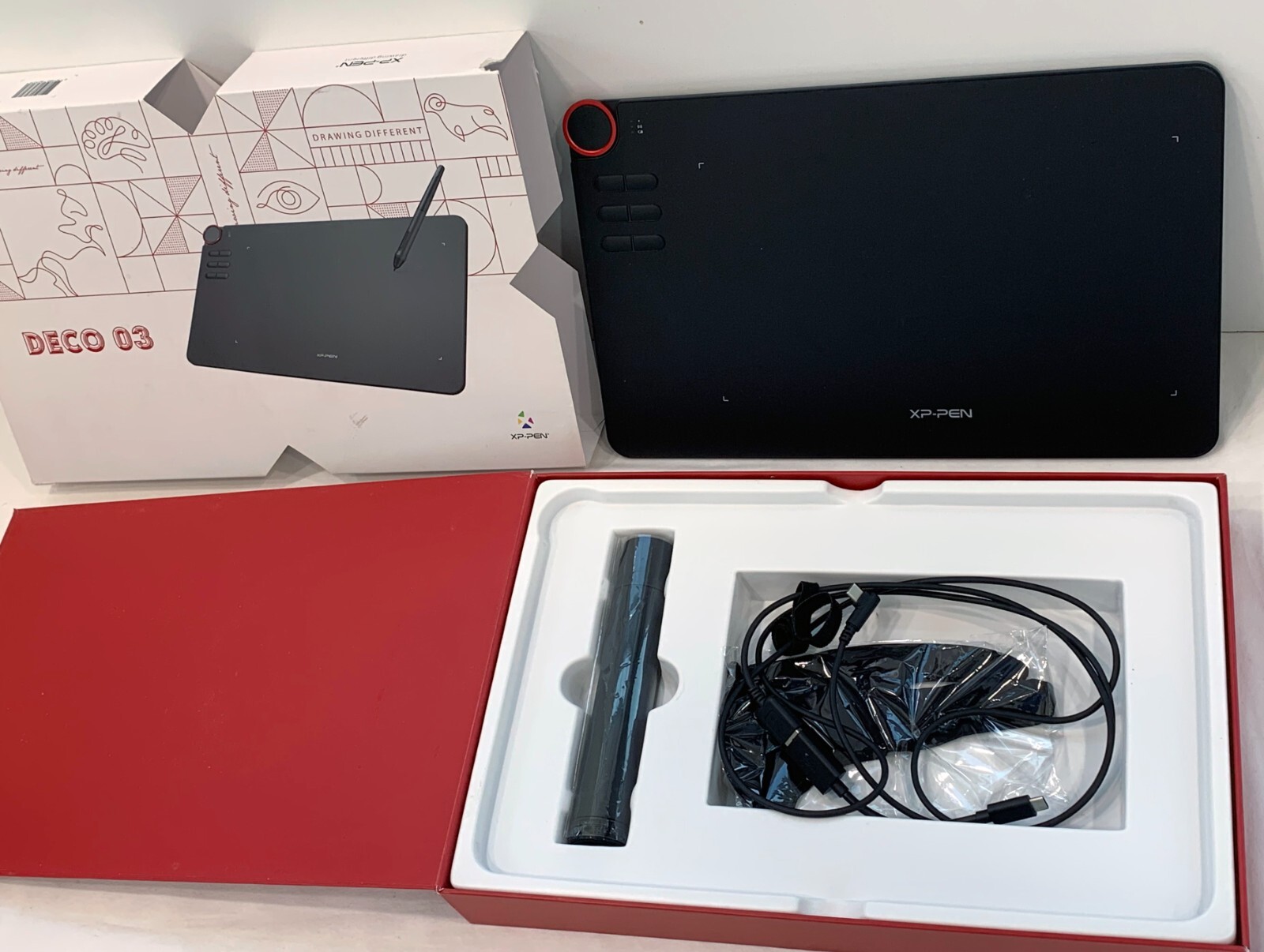 XP-PEN Deco 03 Wireless Graphic Drawing Tablet Black