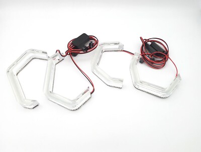 for Volkswagen Scirocco 08-17 headligh Crystal LED halo ring angel eye DRL white