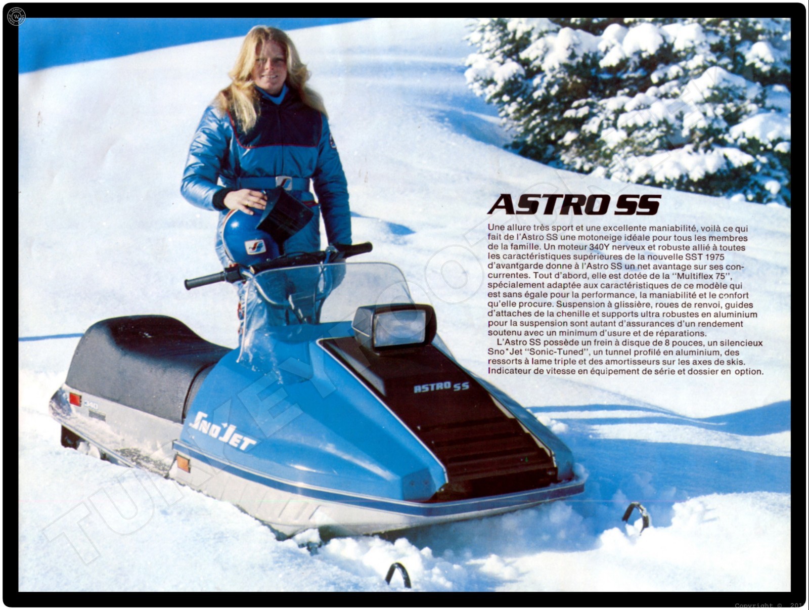 【Snow】ASINO 1975 Sno-Jet Astro Ss Snowmobile 9