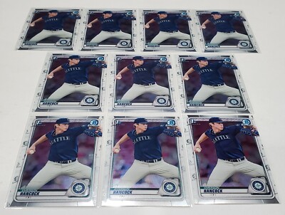 (10) EMERSON HANCOCK RC Lot 2020 Bowman Chrome 1st #BD-12 Rookie MARINERS