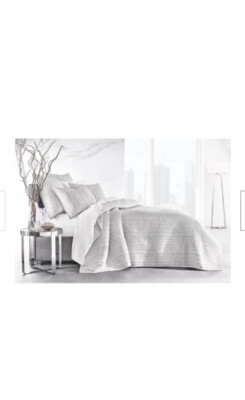Hotel Collection Velvet King Quilted Coverlet $450Palladium,new-see Details