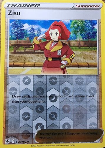 Zisu 159/189 Astral Radiance - Pokemon Card *Pack Fresh* Trainer - Reverse  Holo