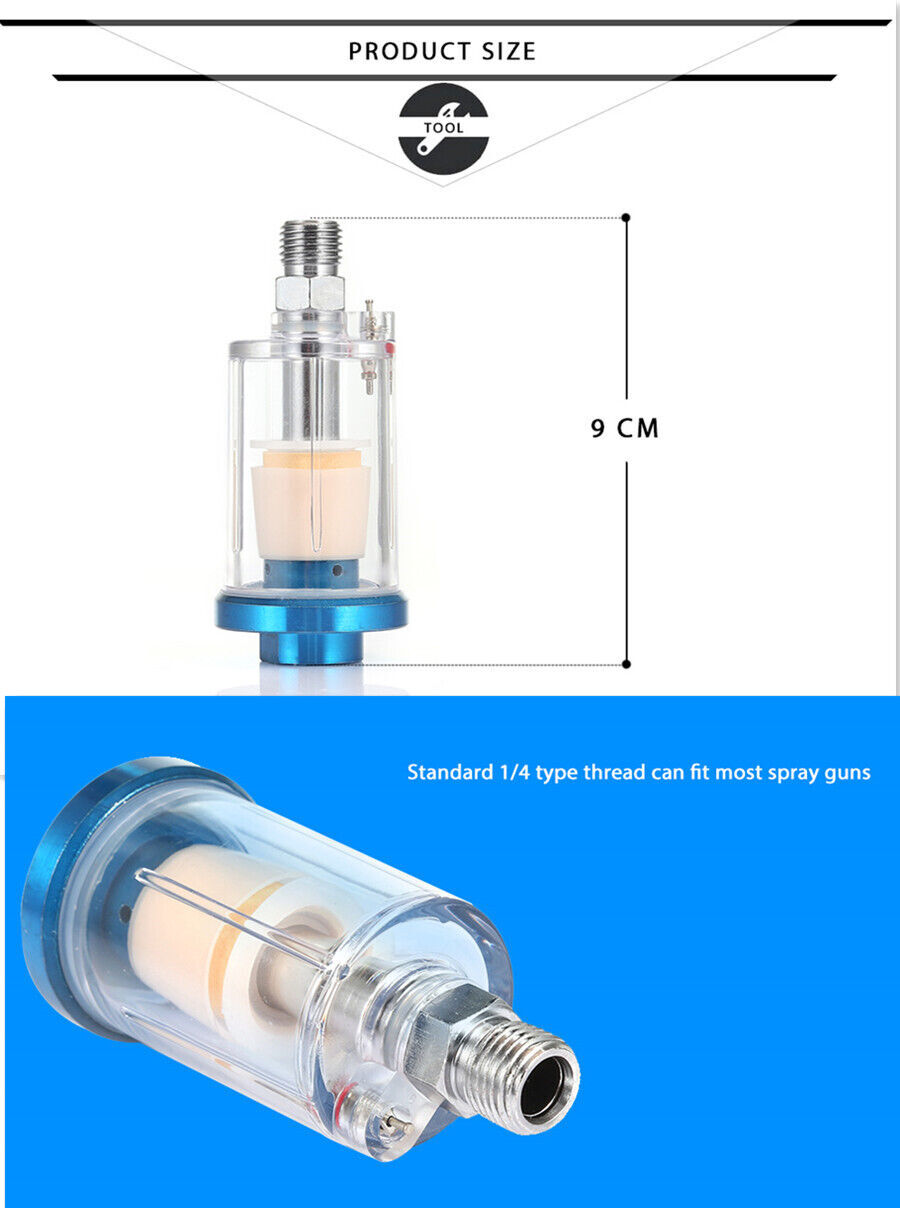 Spray Gun Digital Paint Air Pressure Regulator Oil-water Separator Filter Tool
