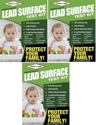 Pro-Lab LS104 Instant Lead Surface Do It Yourself Test Kits - Pack of 3