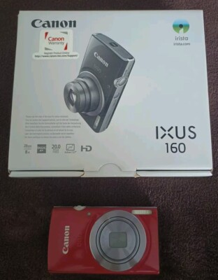 Canon Ixus 160 Red Ultra Rare & Brand New PowerShot ELPH Digital Camera 20 MP