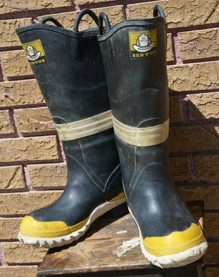 firefighter rubber boots