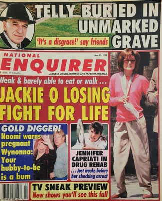 National Enquirer May 31 1994 Tabloid Telly Savals Grave Jennifer Capriati Rehab