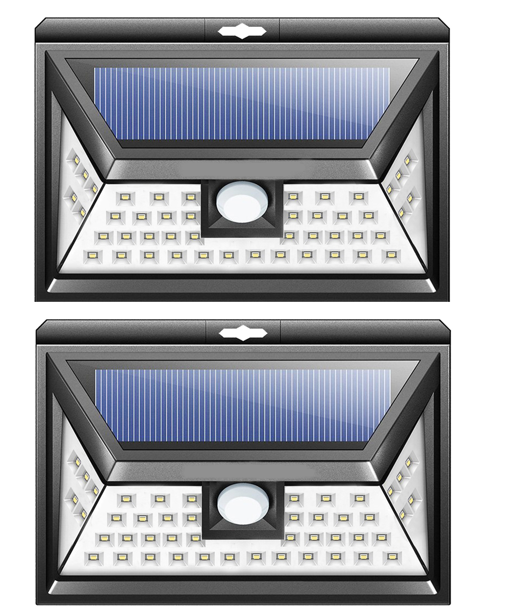 2 PCS RV 46 LED Solar Porch Motion Sensor Light camper RV trailer exterior B