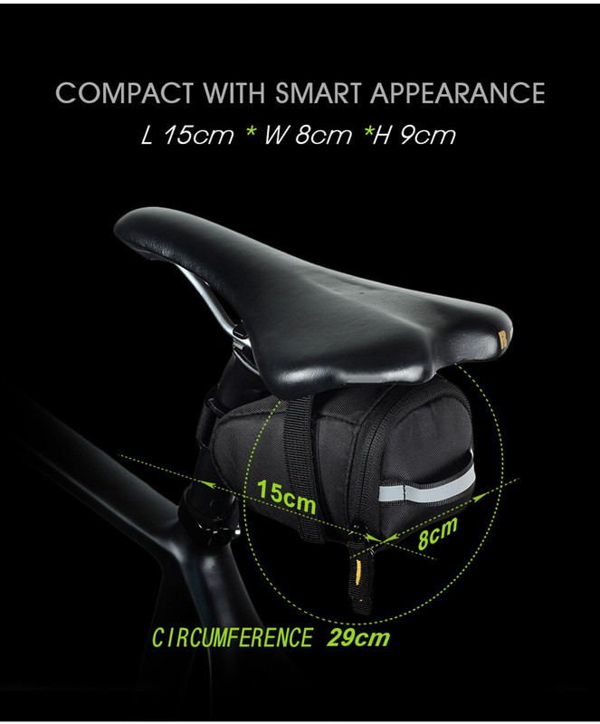 Bike Saddle Bag Ultralight Under Seat Waterproof Bike Bag Portable Bicycle Tool