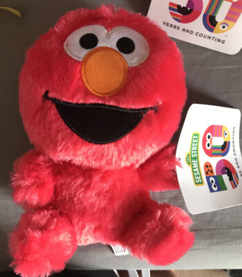 Elmo Sesame Street Plush New 8  50th Anniversary Edition Fast Shipping USA