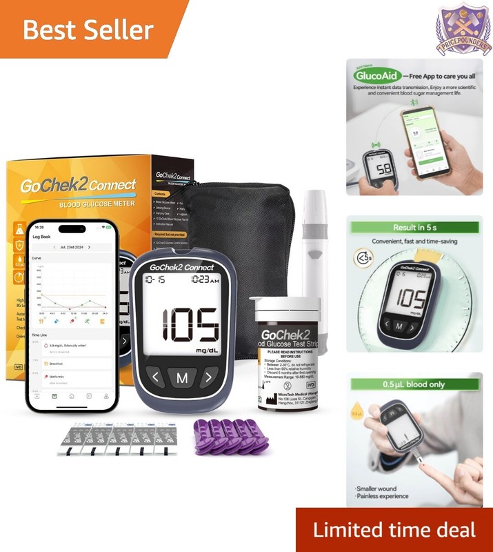 Diabetes Management Made Easy: Bluetooth Blood  Kit with 500