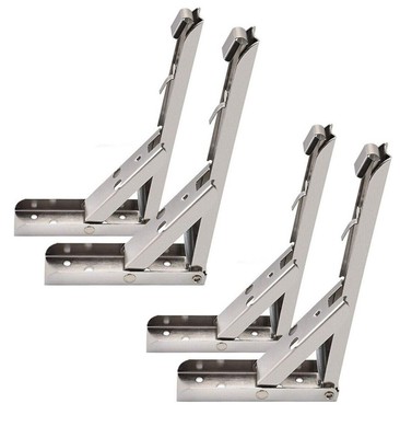 4 Regalträger klappbar Regalhalter Edelsathl Regalwinkel Konsole Klappregal 12''