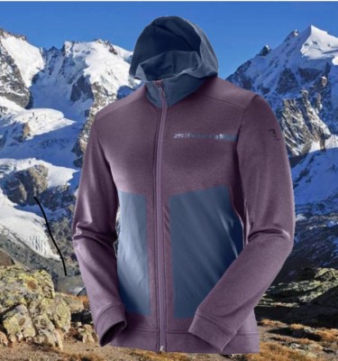 Salomon Mens XL Pulse Mid Aero Full Zip Running Jogging Hoodie Jacket Nwt $150