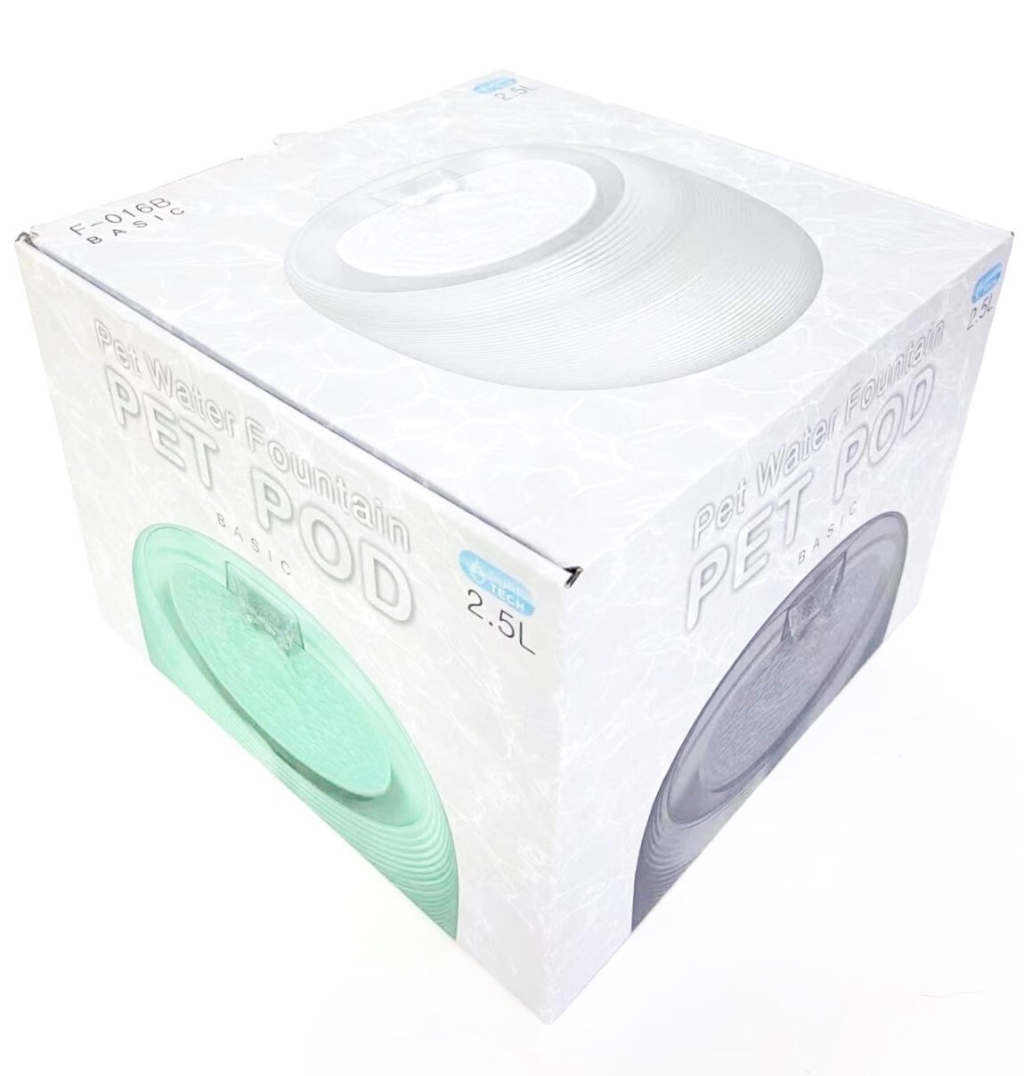 2.5 L  Translucent Pet Drinking Water Fountain Waterer for Cats Dogs-3 Colors 4U