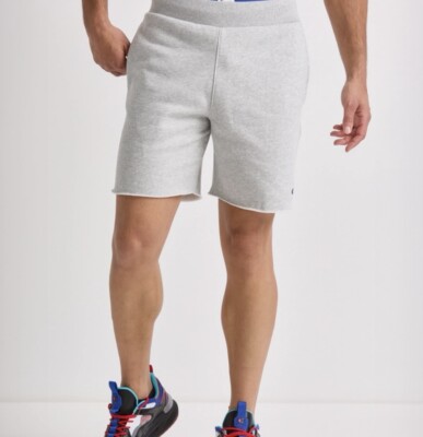 CHAMPION C-LIFE MENS  7 REVERSE WEAVE CUT OFF SHORTS GRAY  SIZE XL