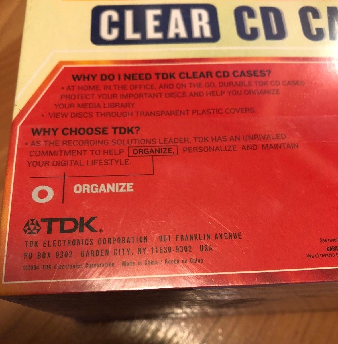 CD Cases Clear TDK CJB-W10 10PK