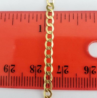 Pre-owned Miami Cuban Real 10k Mens 2.5mm Yellow Gold  Chain Necklace 20 Inch Unisex