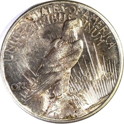 1921 PEACE DOLLAR, CH BU
